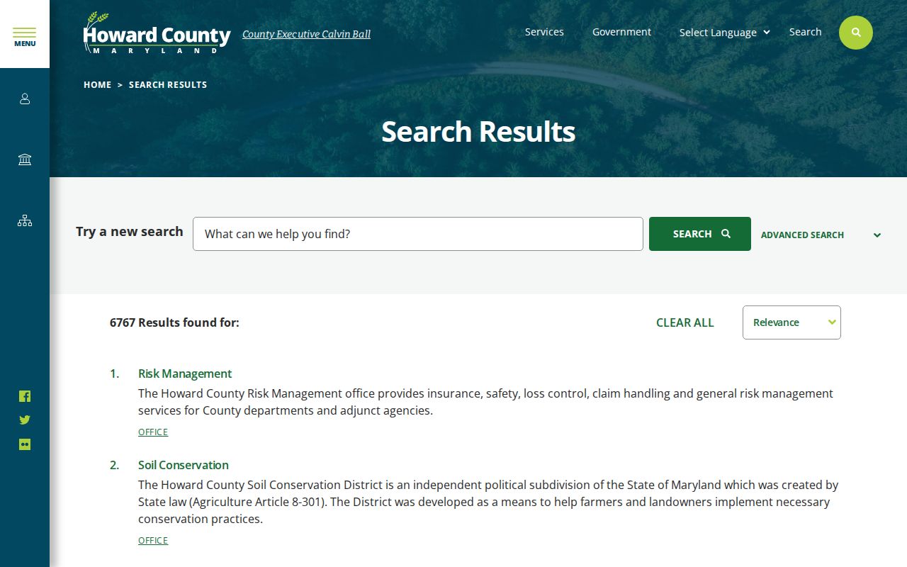Ellicott City people directories Howard County staff search